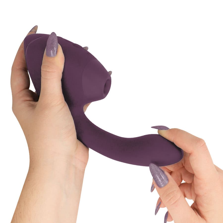 WOMANIZER - DUO NEXT STIMULATEUR CLITORIAL ET DE POINT G DOUBLE VIOLET FONCÉ – Image 4