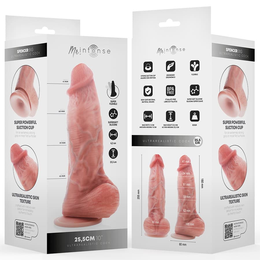 MR INTENSE - GODEMICHET EN SILICONE SPENCER GRAND PÉNIS 25,5 CM -Ø- 6,2 CM – Image 3