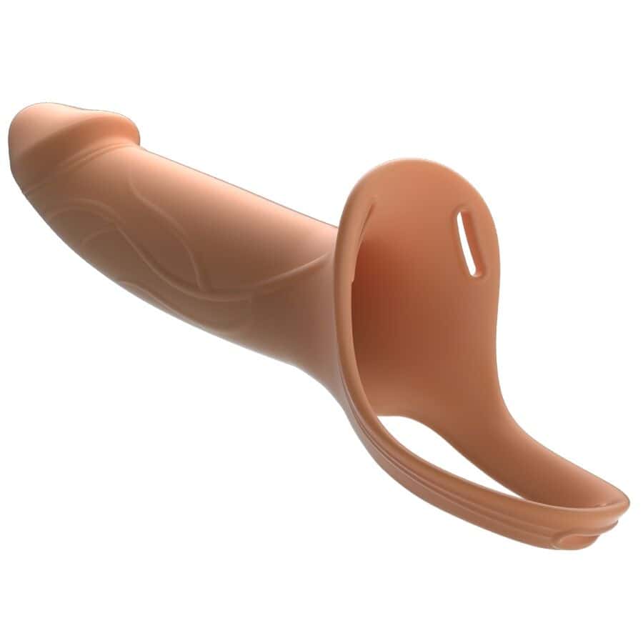 PRETTY LOVE - LANDON LIGHT-SKIN VIBRATING STRAP-ON – Image 3
