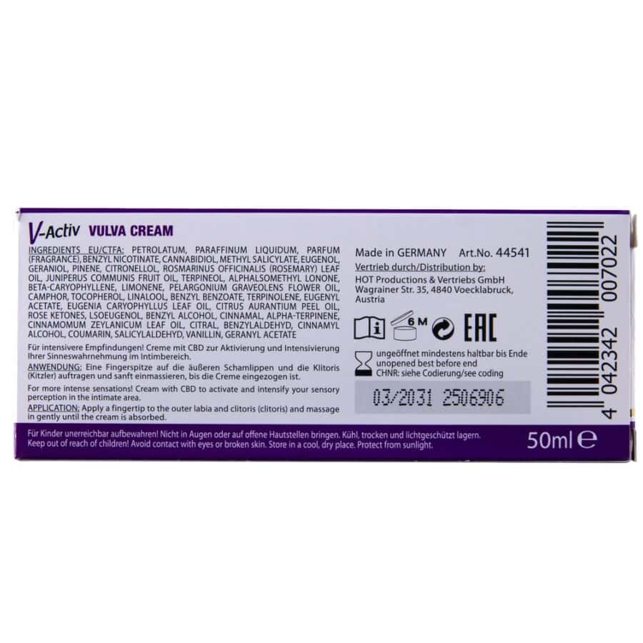 CHAUD - GANT DE CRÈME VULVAIRE CBD 50ML – Image 5