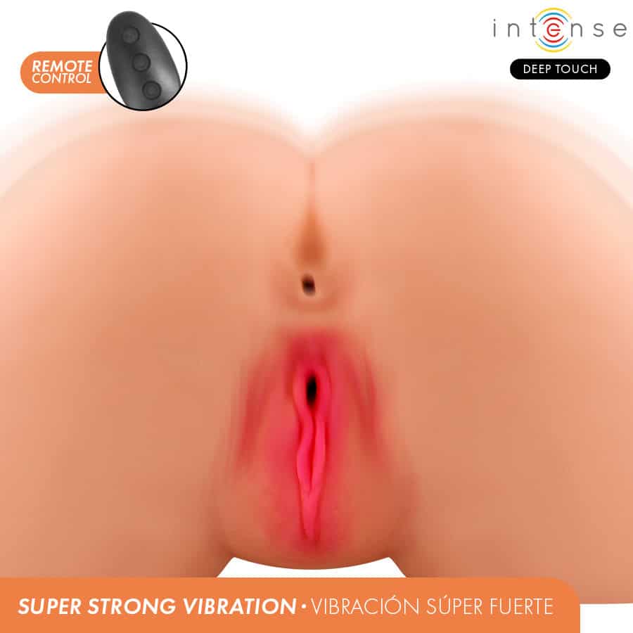 INTENSE DEEP TOUCH - MASTURBATEUR VAGINAL GINGER AVEC SUCCION, CHALEUR, VIBRATION ET EFFETS VOCAUX, TÉLÉCOMMANDE INCLUSE, 5,3 KG – Image 4