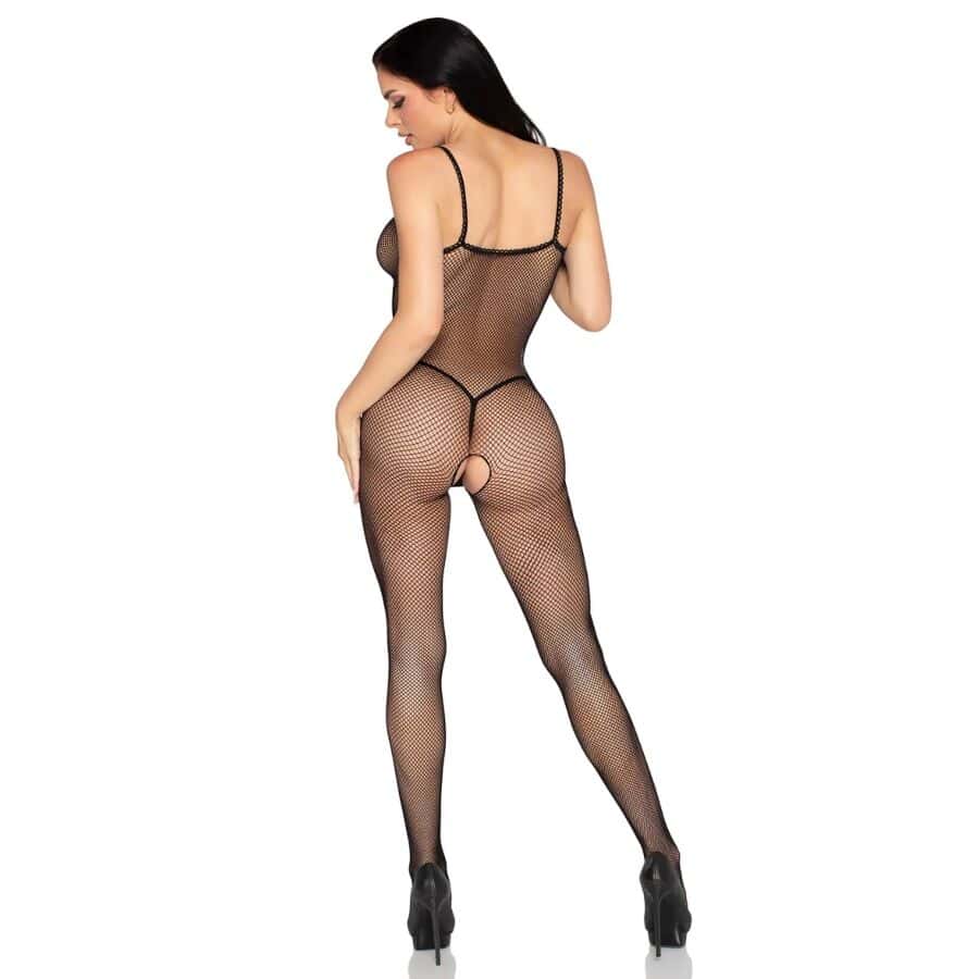 LEG AVENUE - 89375 BODYSCOCKING RÉSILLE NOIR SANS ENTREJAMBE - TAILLE UNIQUE – Image 4