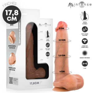 MR INTENSE - BRUCE S GODEMICHET EN SILICONE AVEC TESTICULES 17,8 CM -Ă- 4 CM