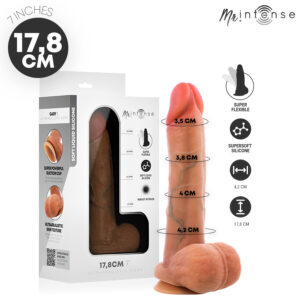 MR INTENSE - GARY S PÉNIS EN SILICONE ULTRA-RÉALISTE AVEC TESTICULES 17,8 CM -Ø- 4,2 CM