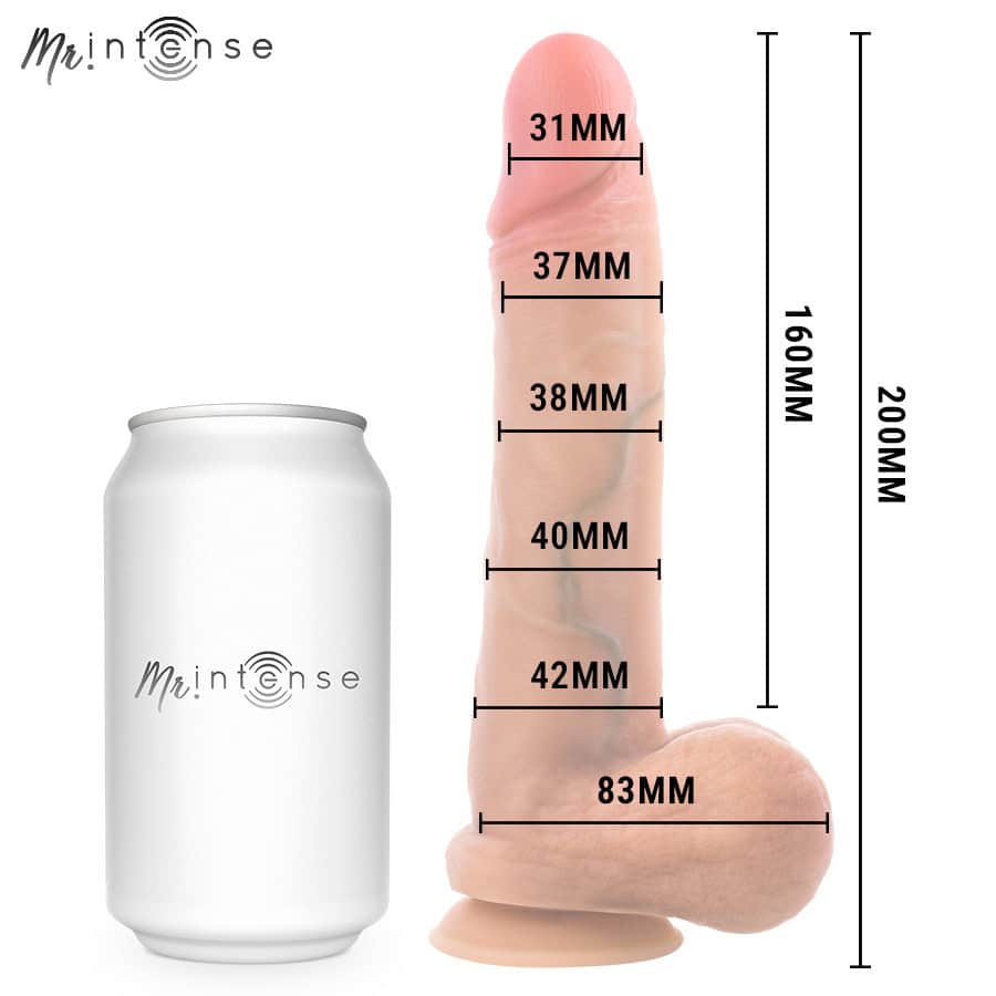 MR INTENSE - GARY M PÉNIS EN SILICONE ULTRA-RÉALISTE AVEC TESTICULES 20 CM -Ø- 4,2 CM – Image 5