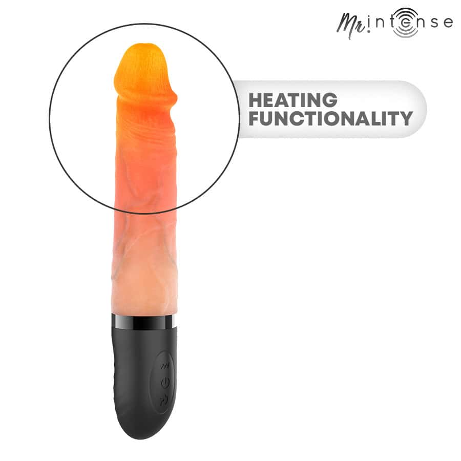 MR INTENSE - JEAN VIBRATEUR HAUT ET BAS EN SILICONE AVEC EFFET CHAUFFANT 24 CM -Ø- 3,8 CM – Image 4
