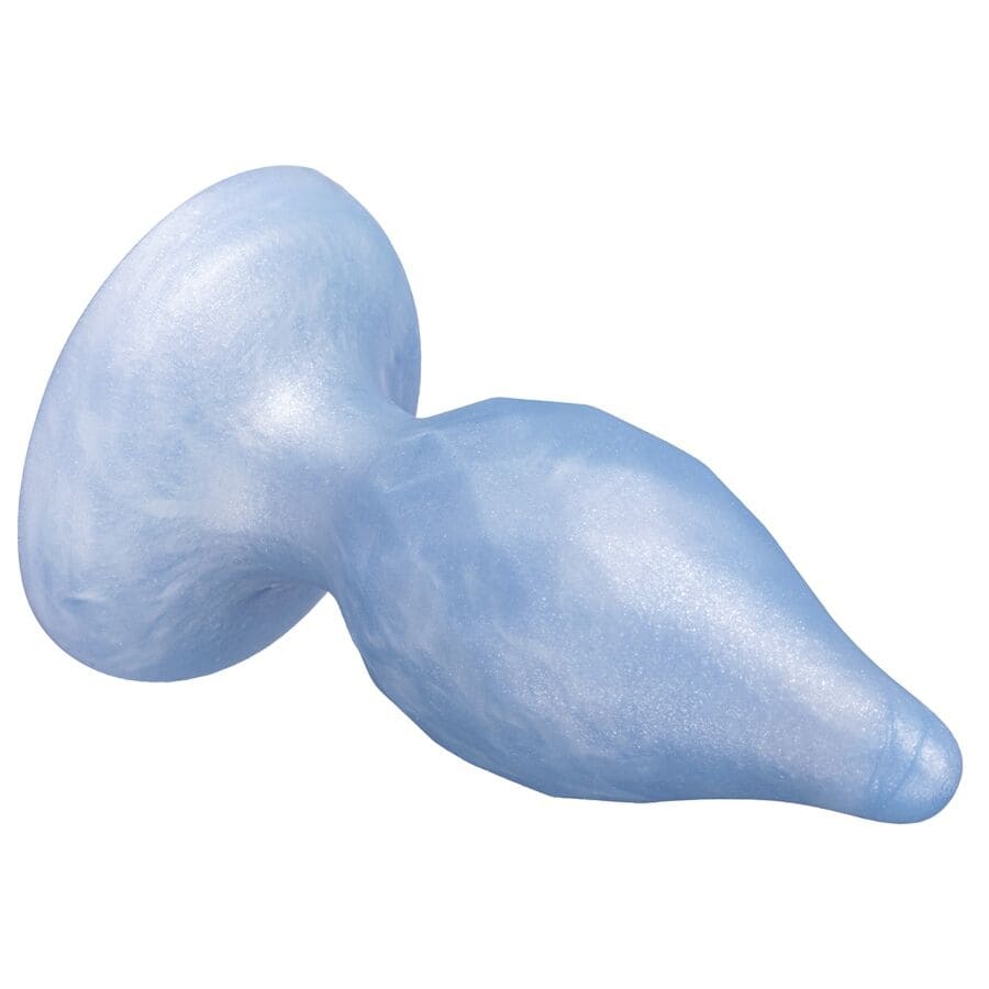 SILEXD - DIAMOND PLUG ANAL FANTASY SILICONE LIQUIDE THERMOREACTIF BLEU NACRÉ 9,2 CM – Image 4