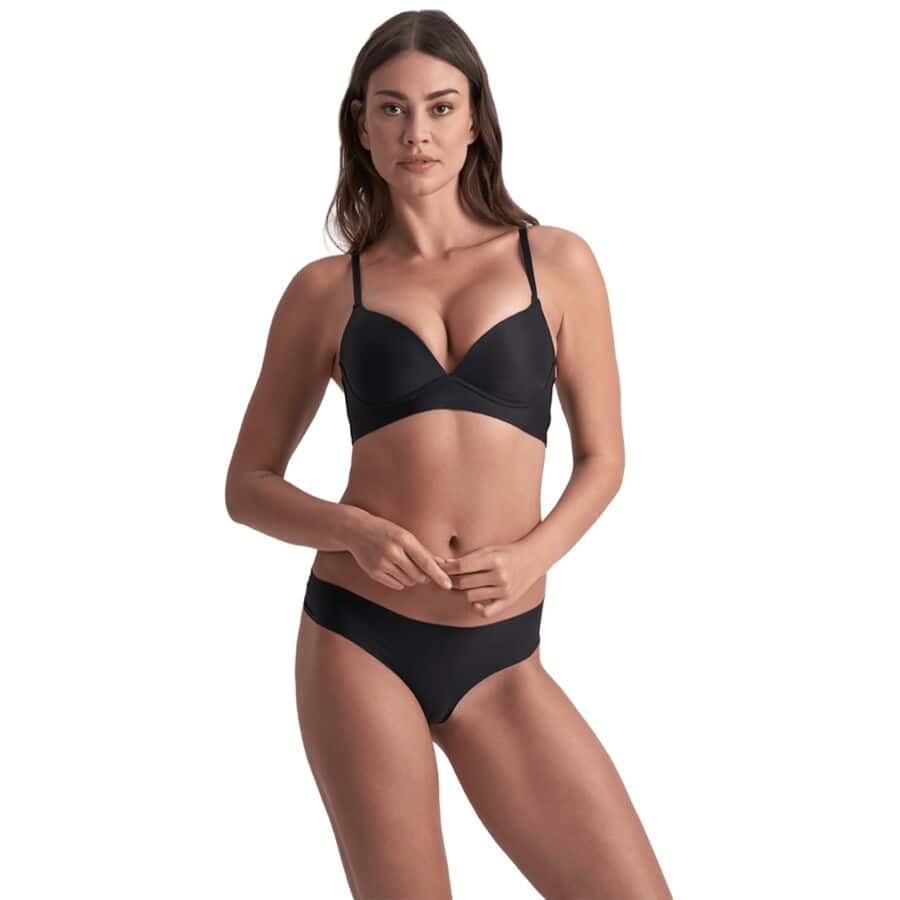 BYE-BRA - PACK 2 TANGAS INVISIBLES BEIGE Y NEGRO TALLA S – Image 5