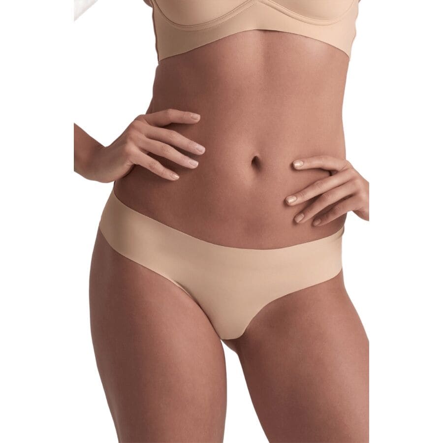 BYE-BRA - PACK 2 TANGAS INVISIBLES BEIGE Y NEGRO TALLA S – Image 2