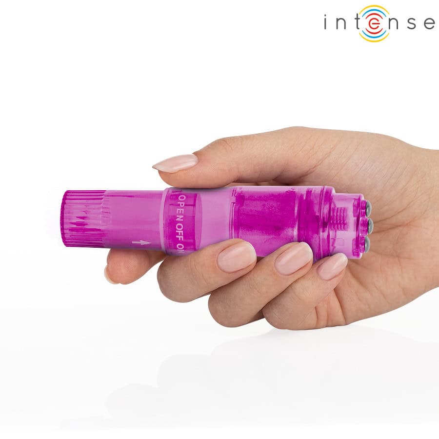 INTENSE - MINI MASSEUR KURT AVEC 4 TÊTES INTERCHANGEABLES ROSE – Image 4