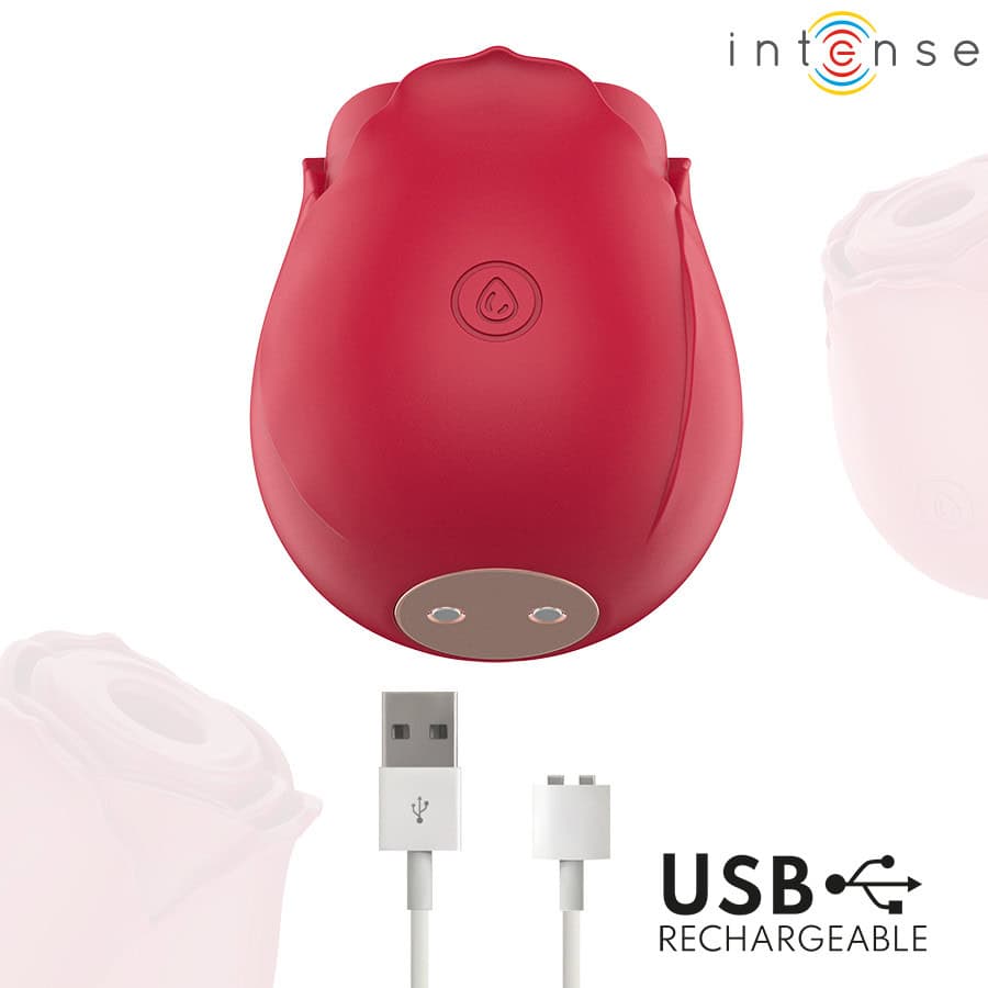 INTENSE - CAMELLIA SUCCION CLITORIALE ROSE PAR WAVES BORDEAUX – Image 5