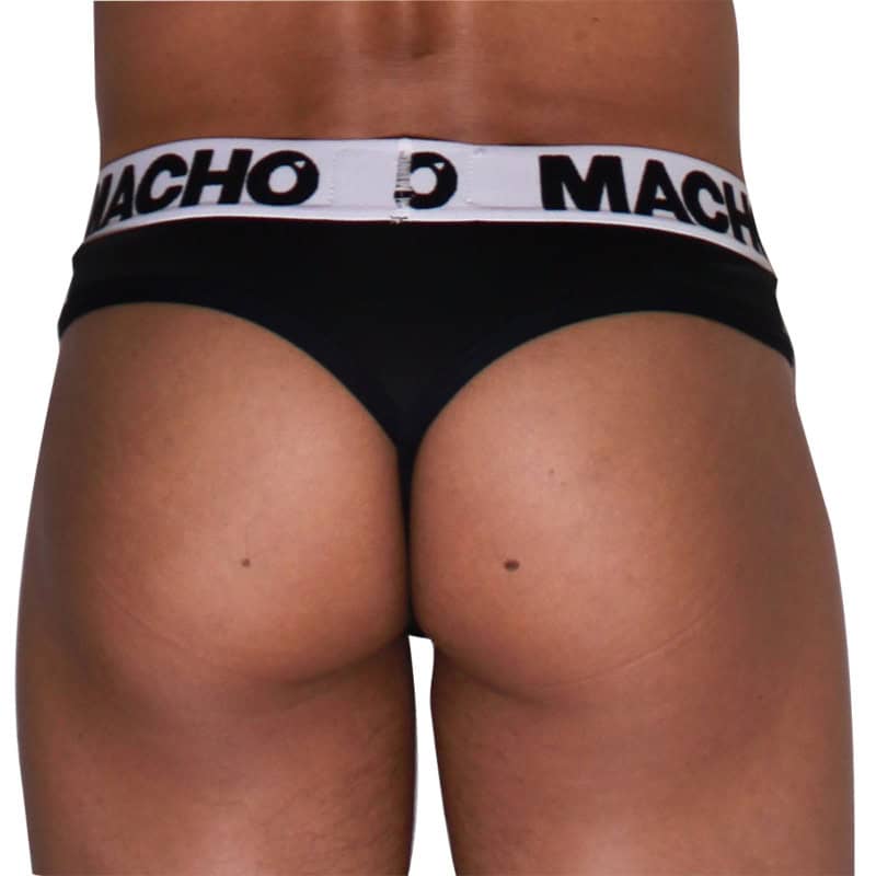 MACHO - MTG002 TANGA NEGRO/NEGRO S – Image 3