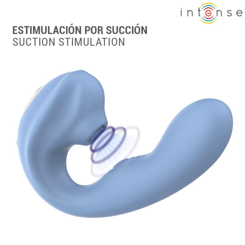 INTENSE - GINA STIMULATEUR CLITORIAL MULTIFONCTIONNEL BLEU – Image 3