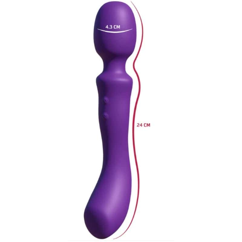 SHE.E.O - BÂTONNET DE MASSAGE VIBRANT À DOUBLE EXTRÉMITÉ VIBRANT – Image 4