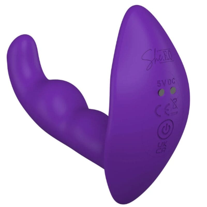 SHE.E.O - STIMULATEUR ANAL VIBRANT ROTATIF AVEC TÉLÉCOMMANDE VIOLET – Image 5