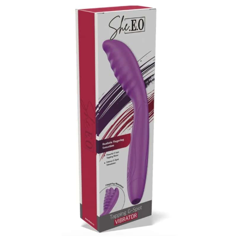 SHE.E.O - VIBRATEUR VIOLETTE À TAPOTEMENTS DU POINT G – Image 5