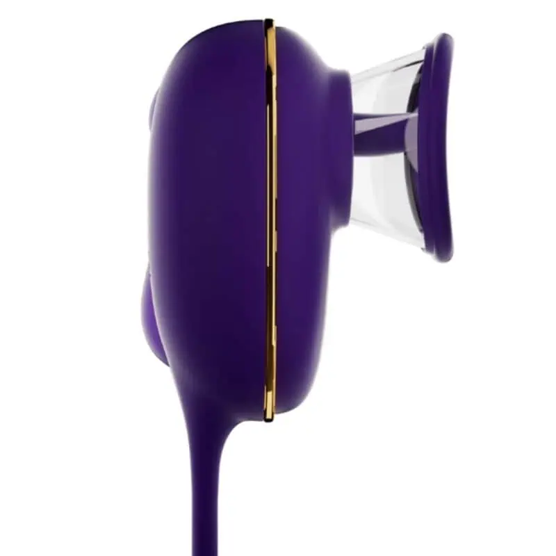 SHE.E.O - SUCCION CLITORIALE AVEC EFFET DE LÉCHAGE ET STIMULATEUR ANAL VIOLET – Image 3