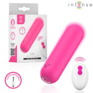 INTENSE - JUDY VIBRANTE RECHARGEABLE AVEC TÉLÉCOMMANDE ROSE