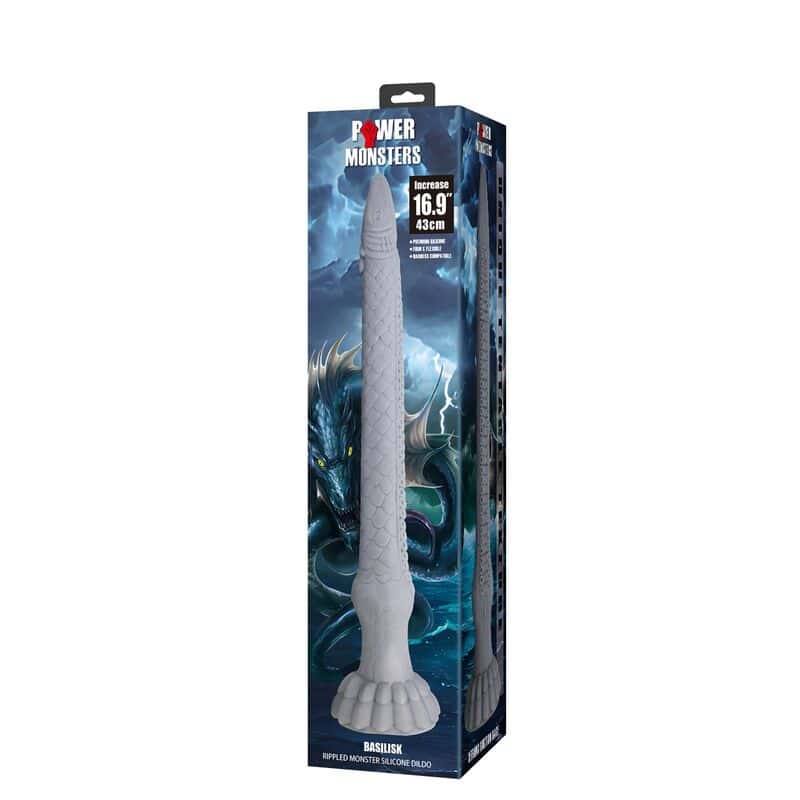 POWER MONSTERS - GODEMICHET EN SILICONE BASILISK FANTASY 43 CM Ø 5 CM – Image 2