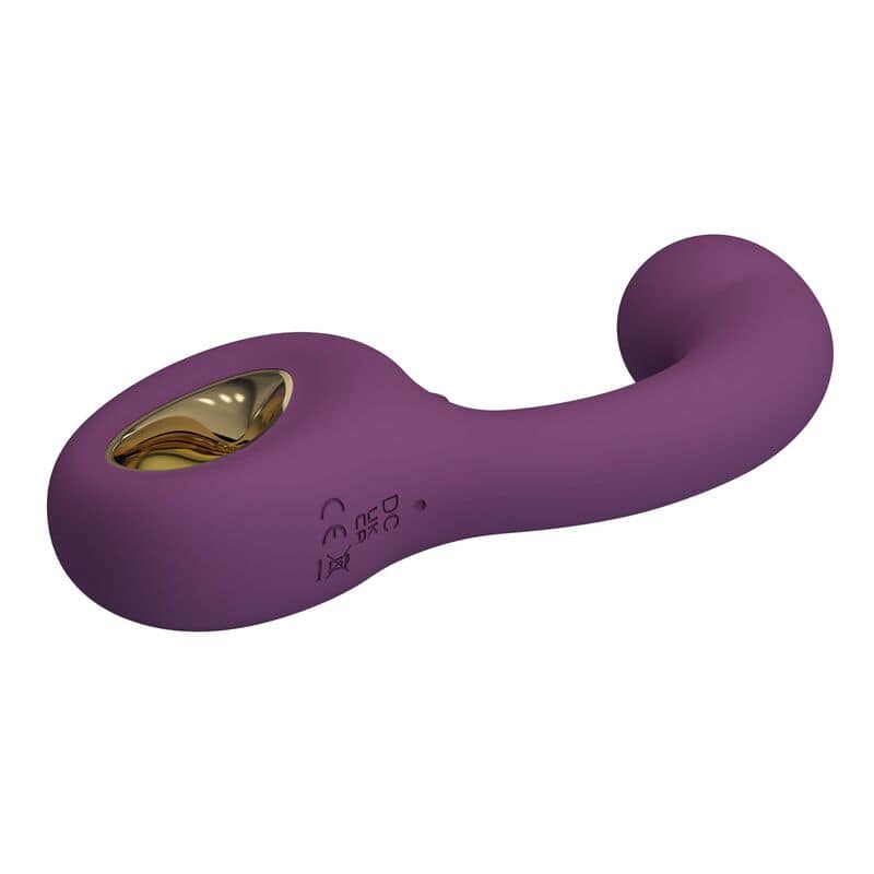 PRETTY LOVE - BRYNNLEE VIBRATEUR RECHARGEABLE AVEC STIMULATEUR ORAL 10 VIBRATIONS ET 5 FONCTIONS DE LÉCHAGE VIOLET – Image 5