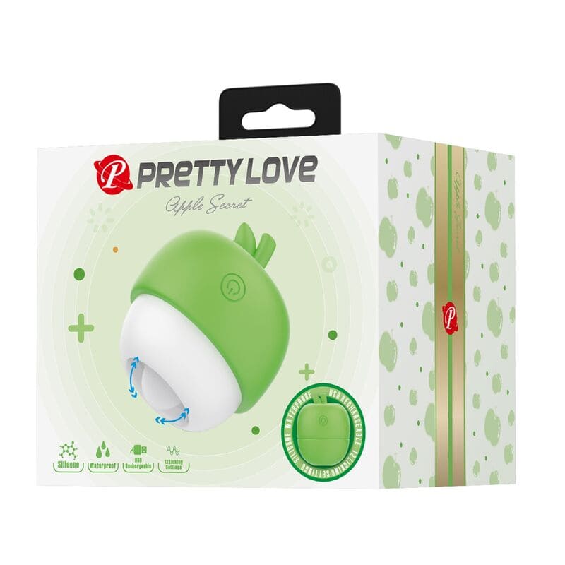PRETTY LOVE - STIMULATEUR CLITORIAL RECHARGEABLE À EFFET LANGUE VERT – Image 2