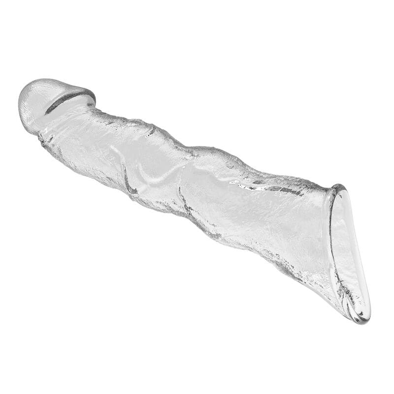 PRETTY LOVE - MANCHON D'EXTENSION PÉNIENNE AJUSTABLE 28 CM Ø 4,5 CM TRANSPARENT – Image 3