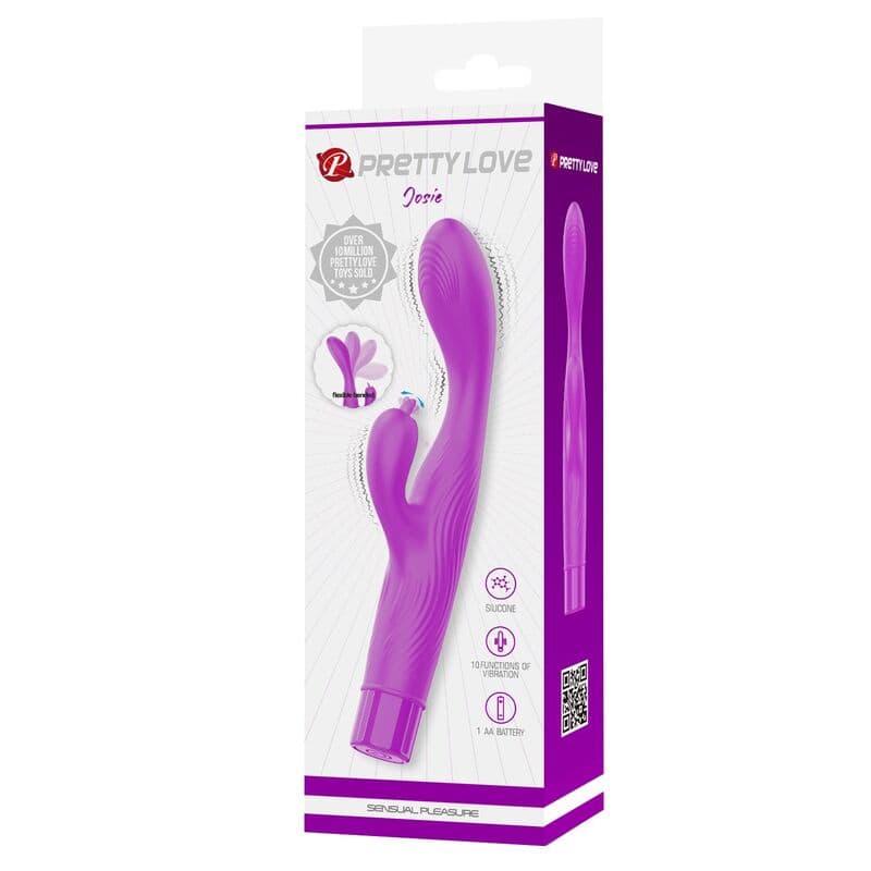 PRETTY LOVE - JENE VIBRATEUR À DOUBLE STIMULATION POINT G ET CLITORIAL VIOLET – Image 2