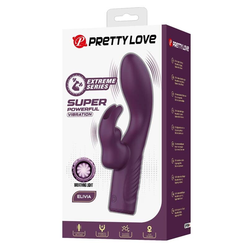 PRETTY LOVE - VIBRATEUR LAPIN RECHARGEABLE OLIVIA 10 FONCTIONS – Image 2