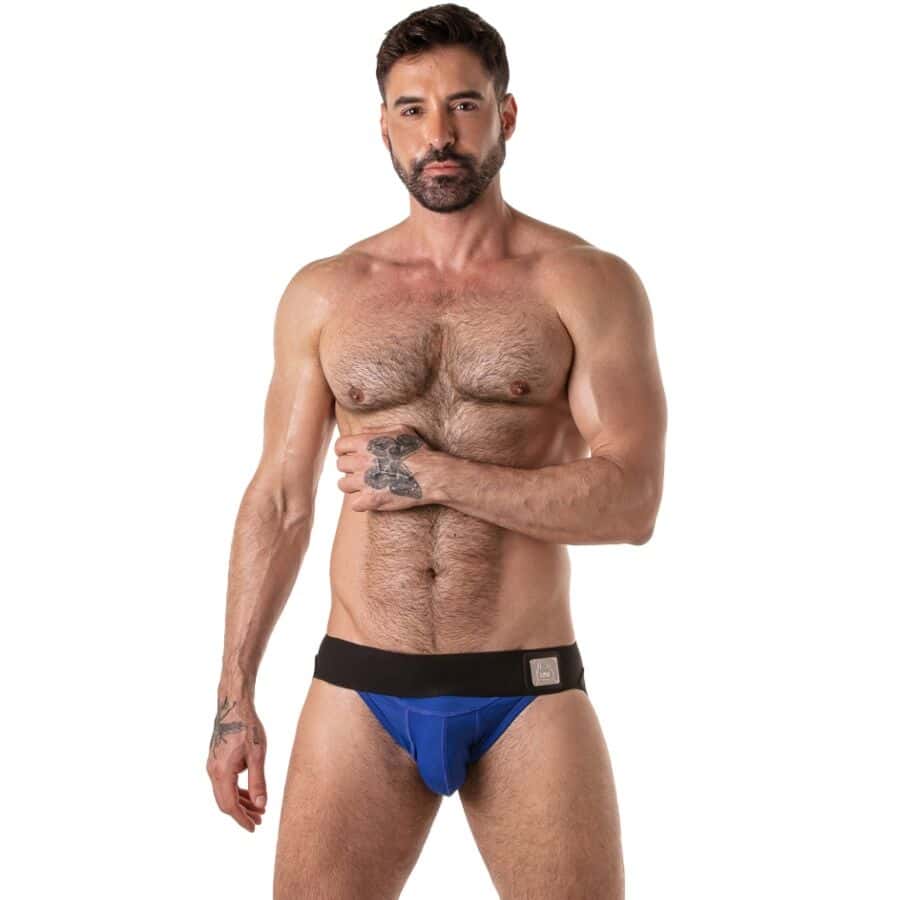 LOCKER GEAR - JOCKSTRAP LARGE À TAILLE BLEUE S – Image 3