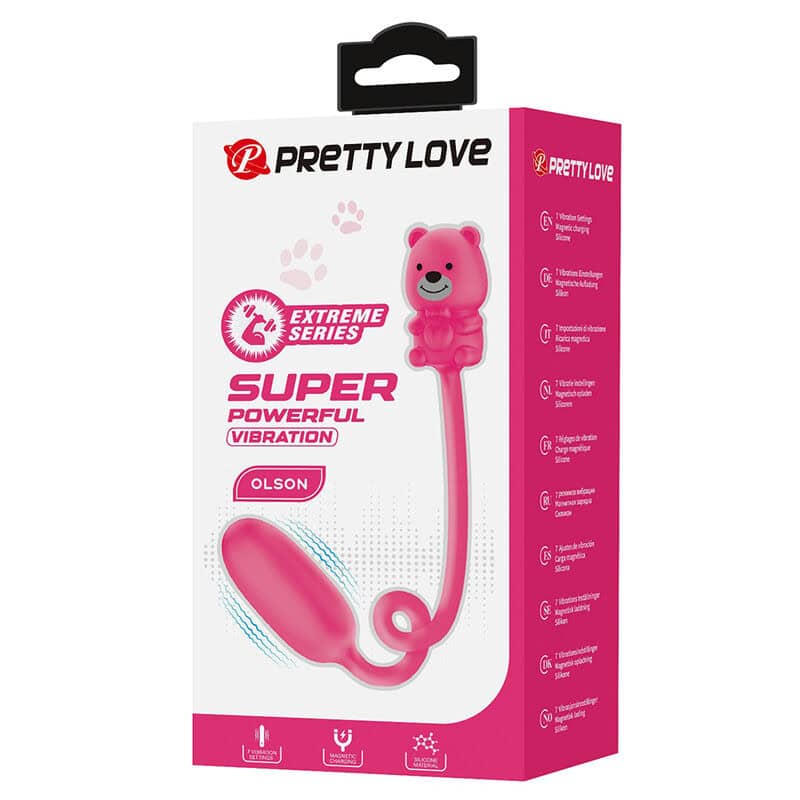 PRETTY LOVE - VIBRATEUR BALLE RECHARGEABLE OLSON AVEC TÉLÉCOMMANDE FILAIRE ROSE – Image 2