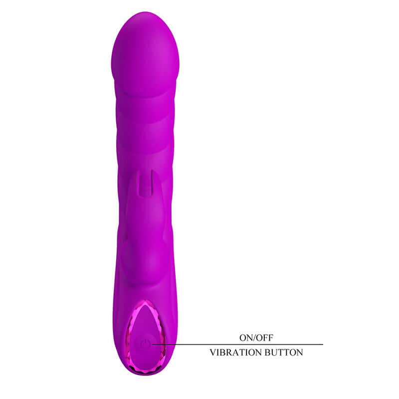 PRETTY LOVE - MONICA VIBRATEUR RECHARGEABLE À DOUBLE STIMULATION POINT G ET CLITORIAL VIOLET – Image 3