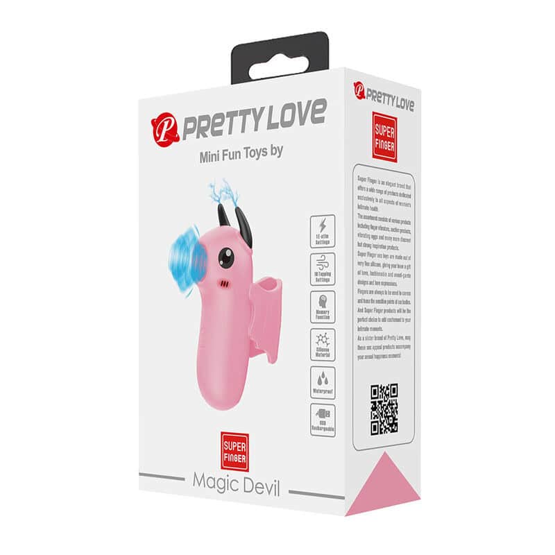 PRETTY LOVE - STIMULATEUR DE DOIGTS RECHARGEABLE MAGIC DEVIL ROSE – Image 2