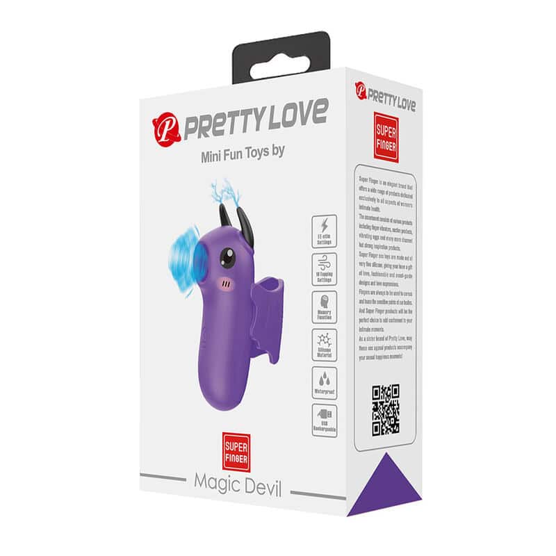 PRETTY LOVE - STIMULATEUR DE DOIGTS RECHARGEABLE MAGIC DEVIL VIOLET – Image 2