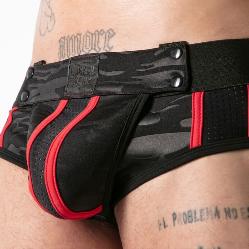 LOCKER GEAR - SLIP MILITAIRE COMPLET ROUGE S – Image 5