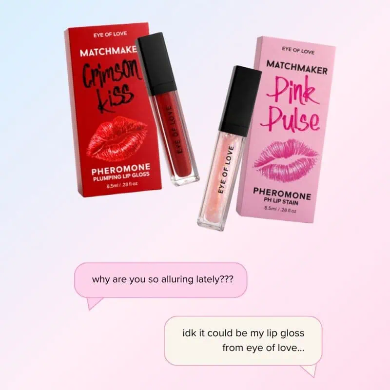 EYE OF LOVE - MATCHMAKER CRIMSON KISS GLOSS À LÈVRES ROUGE EFFET VOLUMISANT AUX PHÉROMONES 8,5 ML – Image 5