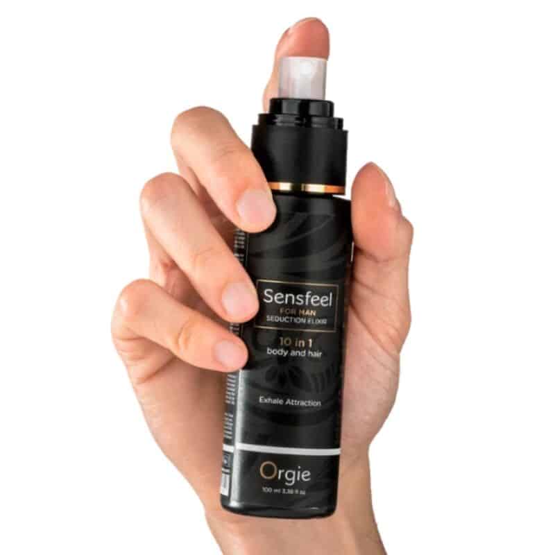 ORGIE - SENSFEEL POUR HOMME ÉLIXIR DE SÉDUCTION 10 EN 1 CORPS ET CHEVEUX 100 ML – Image 2