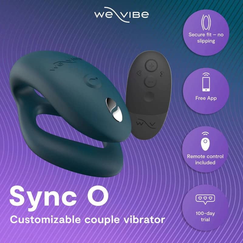 WE-VIBE - SYNC 2 VIBRATEUR RÉGLABLE POUR COUPLES VERT VELOURS – Image 4