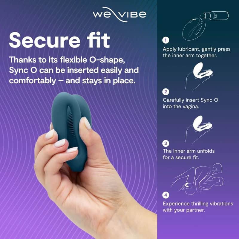 WE-VIBE - SYNC 2 VIBRATEUR RÉGLABLE POUR COUPLES VERT VELOURS – Image 5