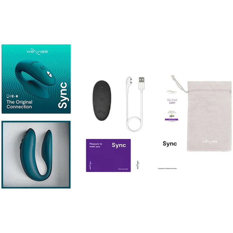 WE-VIBE - SYNC 2 VIBRATEUR RÉGLABLE POUR COUPLES VERT VELOURS – Image 3