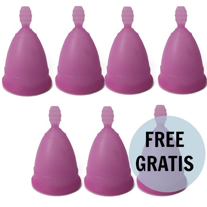 NINA KIKÍ - COUPE MENSTRUELLE VIOLET TAILLE S 6 + 1 GRATUITE – Image 5