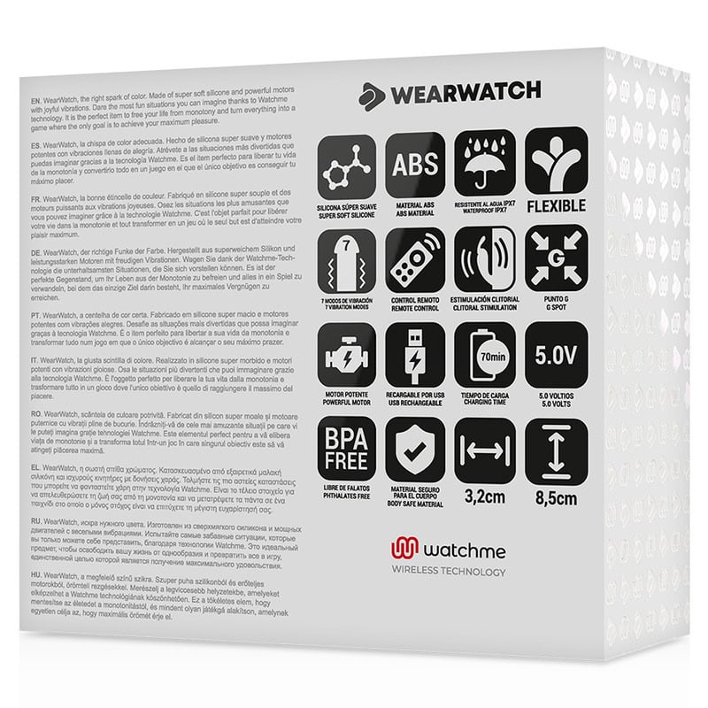 WEARWATCH - WATCHME VIBRATEUR DOUBLE TECHNOLOGIE FUCHSIA / NEIGE – Image 5
