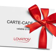 carte cadeau blanche avec ruban rouge lovatoy